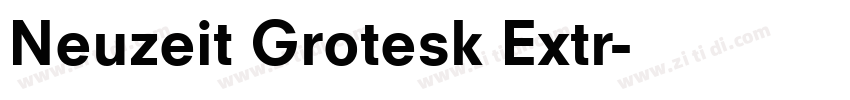 Neuzeit Grotesk Extr字体转换